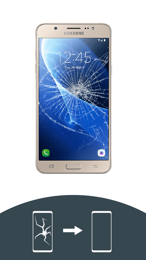 Samsung Galaxy J7 2016 Reparatur Display Touchscreen Glas 
