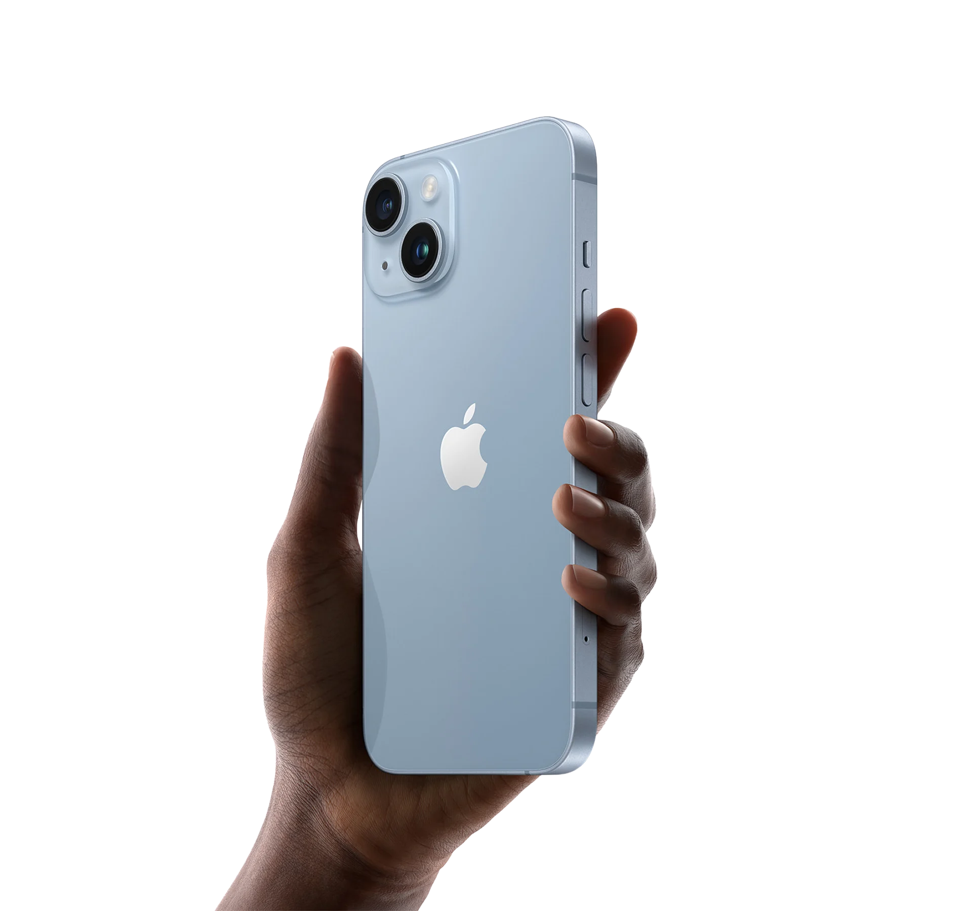 iPhone in der Hand gehalten mit sichtbarer Rückseite und Kamera als Beispiel für Smartphone Reparatur und Service.